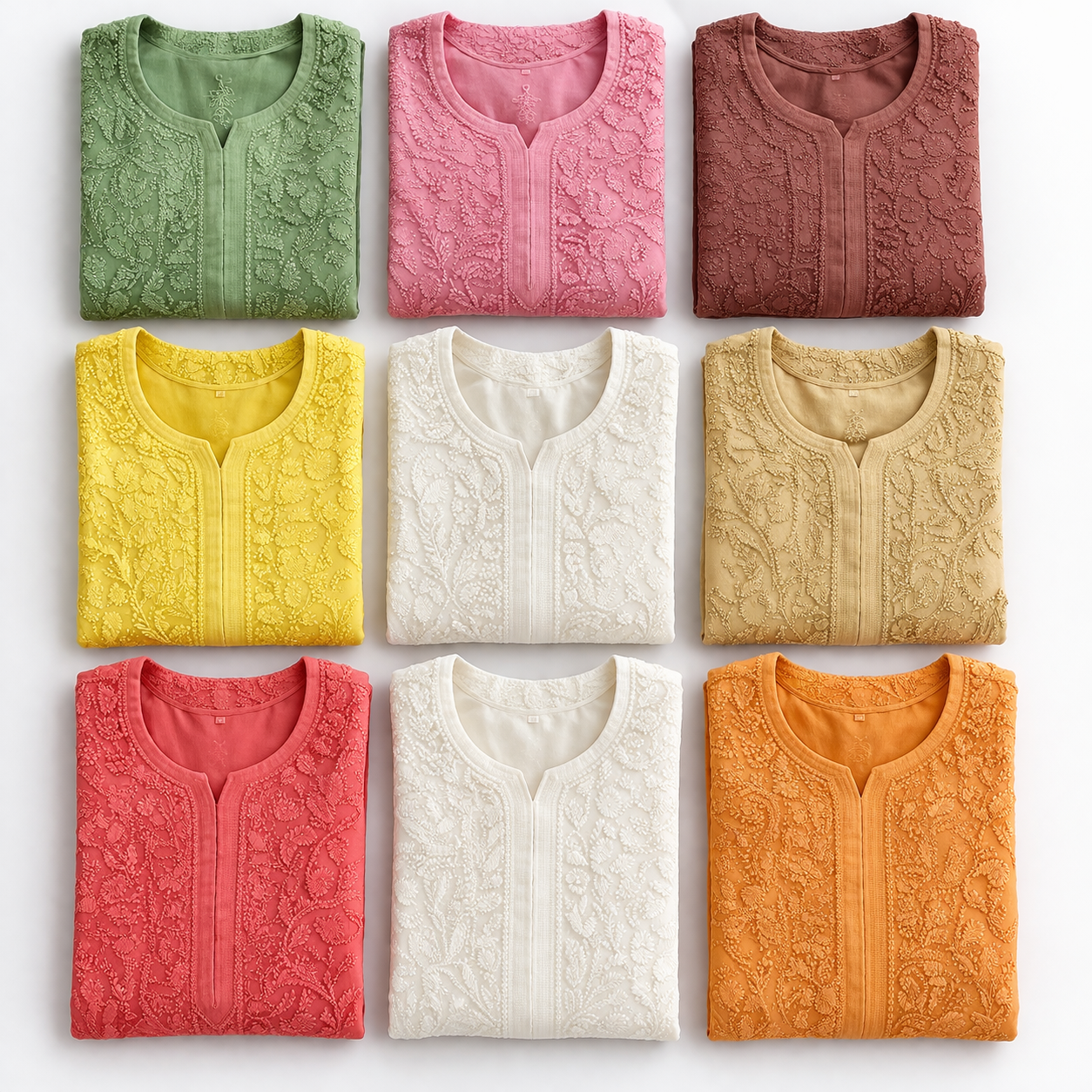 Multi Color Embroidered Kurti Collection – Premium Ethnic Wear