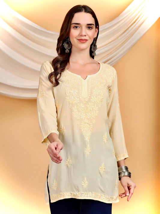 Premium Soft Rayon Silk Blend short kurti